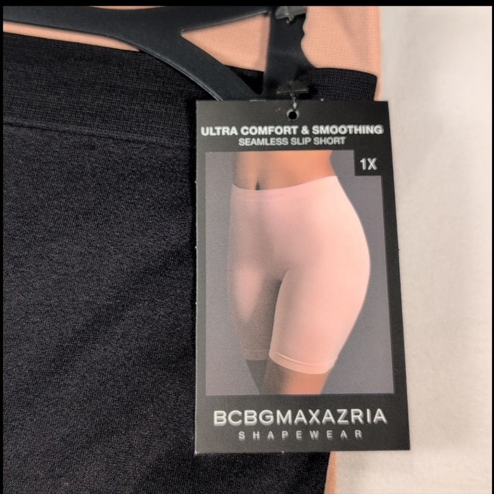 BCBGMaxAzria Ultra Comfort & Smoothing Seamless Slip Shorts 2 Pk - Picture 2 of 8